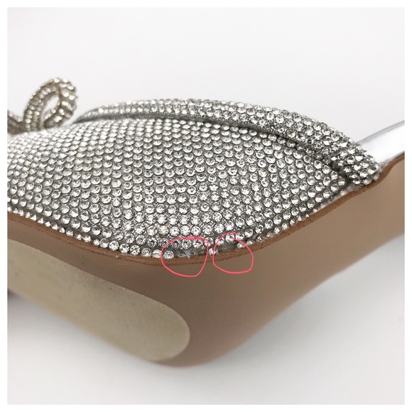 Steve Madden Silver Rhinestone Heels - Picture 11 of 16